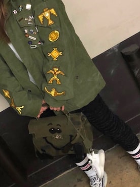 「READY MADES（レディーメイド）のアイテム」を使った、ぴーどらちゃんさん（レディース・158cm）の冬コーディネート