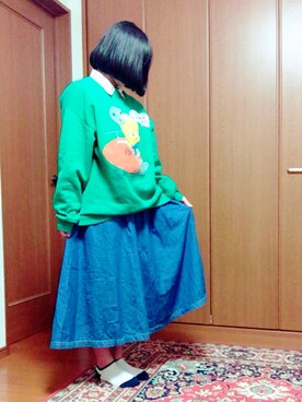 「トゥイーティー」｜星子さん（レディース・155cm）の冬コーディネート