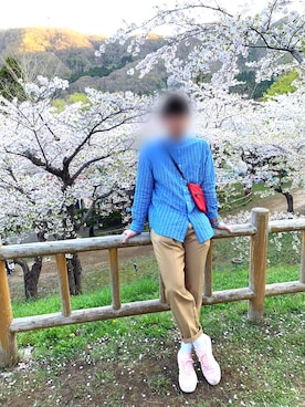 南陽葵さん(メンズ・175cm)の春コーディネート