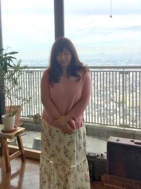 「Abercrombie&Fitch（アバークロンビーアンドフィッチ）のアイテム（ワンピース/ドレス）」を使った、Naomi Yogoさん（レディース・160cm）の秋コーディネート