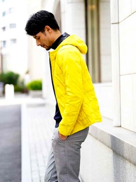 「MICHEL KLEIN HOMME   （ミッシェルクランオム）のアイテム（ジャケット/アウター）」を使った、MICHELKLEINHOMME公式さん（メンズ・186cm）の冬コーディネート