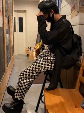 「GGD（ジージーディー）のアイテム（ジャケット/アウター）」を使った、mayaさん（メンズ・173cm）の秋コーディネート