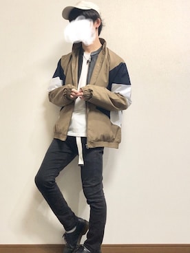 「レイヤードstyle」｜「アイテム（その他シューズ）」を使った、O$A158 相互フさん（メンズ・159cm）の冬コーディネート