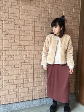「チーム冨樫」｜舞桜さん（レディース・150cm）の冬コーディネート