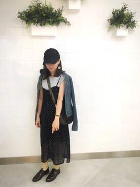 「YANUK（ヤヌーク）のアイテム（ジャケット/アウター）」を使った、舞桜さん（レディース・149cm）の秋コーディネート