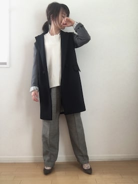 「FREE’S PHRASE（フリーズフレーズ）のアイテム」を使った、舞桜さん（レディース・149cm）の秋コーディネート