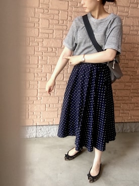 「hellolulu（ハロルル）のアイテム（ショルダーバッグ）」を使った、舞桜さん（レディース・149cm）の夏コーディネート