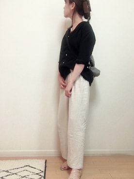 「hellolulu（ハロルル）のアイテム（ショルダーバッグ）」を使った、舞桜さん（レディース・149cm）の夏コーディネート