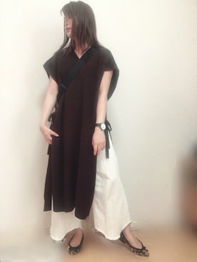 「hellolulu（ハロルル）のアイテム（ショルダーバッグ）」を使った、舞桜さん（レディース・149cm）の秋コーディネート