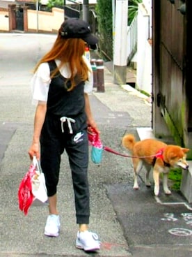 「NIKE（ナイキ）のアイテム（サロペット/オーバーオール）」を使った、kikka さん（レディース・153cm）の夏コーディネート