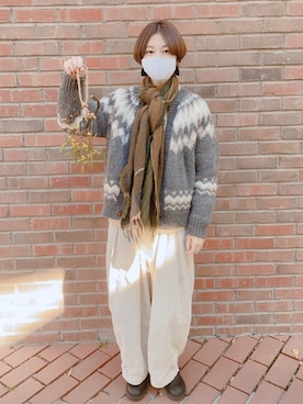「フユコーデ」｜「アイテム（ブーツ）」を使った、namiさん（レディース・159cm）の冬コーディネート
