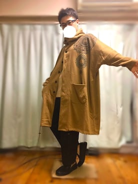 「チャイハネ（チャイハネ）のアイテム（ジャケット/アウター）」を使った、きょんさん（メンズ・168cm）の春コーディネート