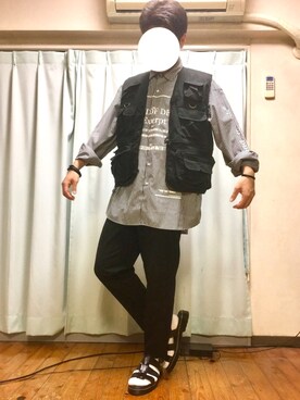 「STANDARD MADE（スタンダードメイド）のアイテム」を使った、きょんさん（メンズ・168cm）の春コーディネート