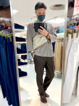 「Add+（アッド）のアイテム」を使った、きょんさん（メンズ・168cm）の秋コーディネート