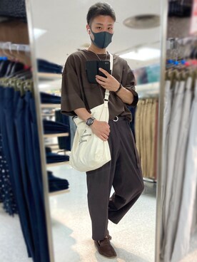 「Add+（アッド）のアイテム」を使った、きょんさん（メンズ・168cm）の秋コーディネート