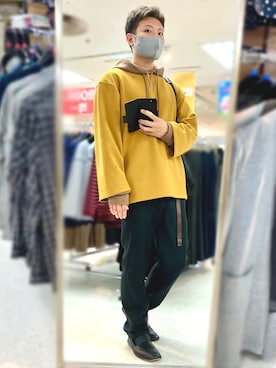 「GGD（ジージーディー）のアイテム（スウェット）」を使った、きょんさん（メンズ・168cm）の秋コーディネート