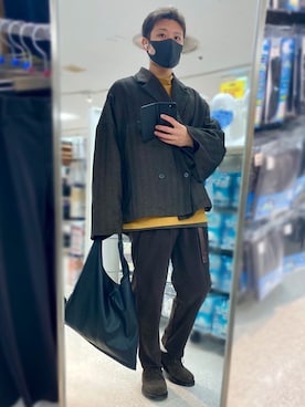 「GGD（ジージーディー）のアイテム（スウェット）」を使った、きょんさん（メンズ・168cm）の秋コーディネート