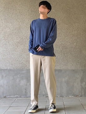 「MHL.（エムエイチエル）のアイテム（財布/小物）」を使った、はるさん（メンズ・178cm）の春コーディネート