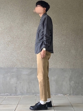 「LARS LARSEN（ラースラーセン）のアイテム（アナログ腕時計）」を使った、はるさん（メンズ・178cm）の春コーディネート
