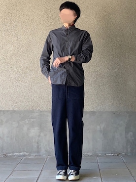 「LARS LARSEN（ラースラーセン）のアイテム（アナログ腕時計）」を使った、はるさん（メンズ・178cm）の春コーディネート