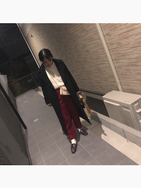 「LAUTREAMONT（ロートレアモン）のアイテム（その他アウター）」を使った、MAYUさん（レディース・160cm）の冬コーディネート