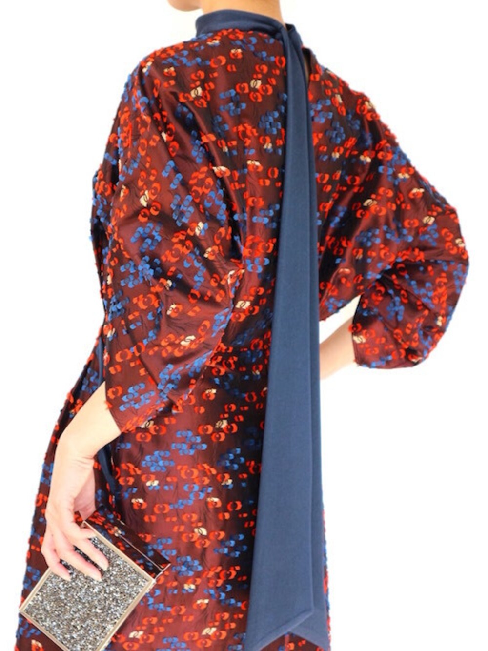 THEDRESS（レンタルドレス）さんの「Mame Kurogouchi（マメ クロゴウチ）  フローラルカットジャガードボリュームスリーブドレス（ブラウン/サイズ1）（mame）」を使ったコーディネート