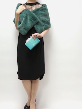 「mame（マメ）のアイテム（ワンピース）」を使った、THEDRESS（レンタルドレス）さん（レディース・160cm）の冬コーディネート