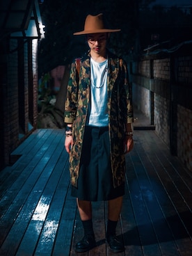 「IMMENSE（イメンス）のアイテム」を使った、Edward_富さん（メンズ・182cm）の春コーディネート