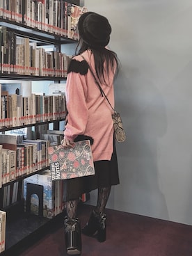 「Yohji Yamamoto（ヨウジヤマモト）のアイテム（ニット/セーター）」を使った、sakikoさん（レディース・153cm）の秋コーディネート