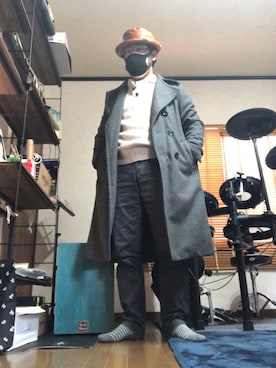 「semantic design（セマンティックデザイン）のアイテム（ジャケット/アウター）」を使った、ニメンさん（メンズ・161cm）の春コーディネート