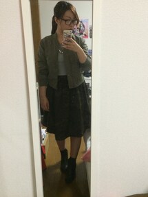 no brand | 黒縁だてメガネ(メガネ)