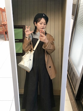 「SM2（エスエムツー）のアイテム（オールインワン・サロペット）」を使った、wanさん（レディース・157cm）の冬コーディネート