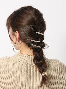 「アイテム（ヘアピン）」を使った、Me%さん（レディース・161cm）の冬コーディネート