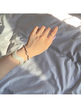 「アイテム（アクセサリー、グリーン系）」を使った、Me%さん（レディース・161cm）の夏コーディネート