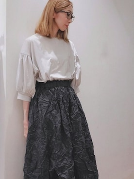 「シルケット」｜nagashimaさん（レディース・160cm）の夏コーディネート