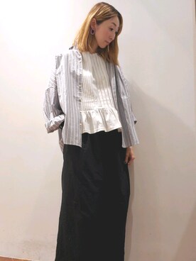 「du noir」｜nagashimaさん（レディース・160cm）の夏コーディネート