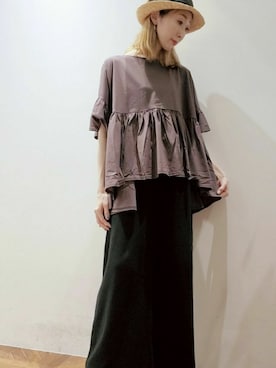 「du noir」｜nagashimaさん（レディース・160cm）の夏コーディネート