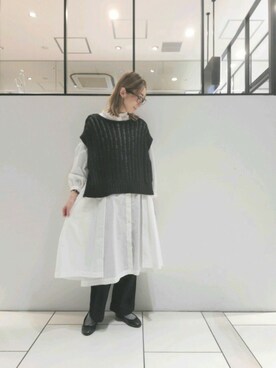 「du noir」｜nagashimaさん（レディース・160cm）の春コーディネート