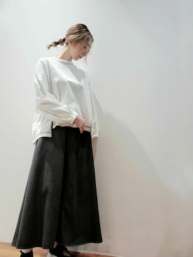 「du noir」｜nagashimaさん（レディース・160cm）の春コーディネート