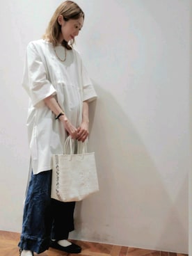 「du noir」｜nagashimaさん（レディース・160cm）の春コーディネート