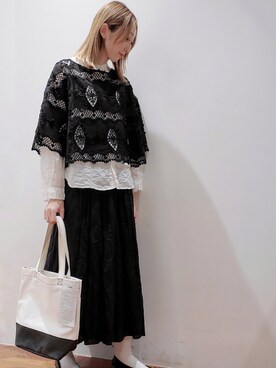 「du noir」｜nagashimaさん（レディース・160cm）の春コーディネート