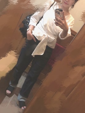 「おおぶりピアス」｜「アイテム（アナログ腕時計）」を使った、  tim ⁑ さん（レディース・149cm）の夏コーディネート