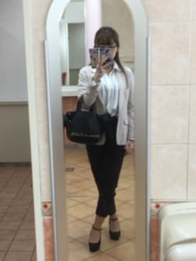 「SPIRALGIRL（スパイラルガール）のアイテム（テーラードジャケット）」を使った、えりーあんとわねっとさん（レディース・155cm）の春コーディネート