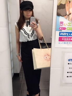 「ショッピング」｜「アイテム（パンプス）」を使った、えりーあんとわねっとさん（レディース・155cm）の夏コーディネート