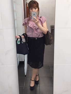 「かっちりスタイル」｜えりーあんとわねっとさん（レディース・155cm）の秋コーディネート