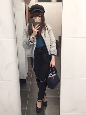 「tocco closet（トッコ　クローゼット）のアイテム（ムートンコート）」を使った、えりーあんとわねっとさん（レディース・155cm）の冬コーディネート