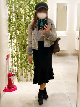 「tocco closet（トッコ　クローゼット）のアイテム（ムートンコート）」を使った、えりーあんとわねっとさん（レディース・155cm）の冬コーディネート