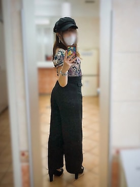 「ENVYM（アンビー）のアイテム（帽子）」を使った、えりーあんとわねっとさん（レディース・155cm）の夏コーディネート