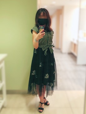 「WILLSELECTION（ウィルセレクション）のアイテム（トップス）」を使った、えりーあんとわねっとさん（レディース・155cm）の夏コーディネート