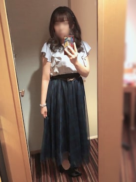 「ESPERANZA（エスペランサ）のアイテム（レインシューズ）」を使った、えりーあんとわねっとさん（レディース・155cm）の秋コーディネート